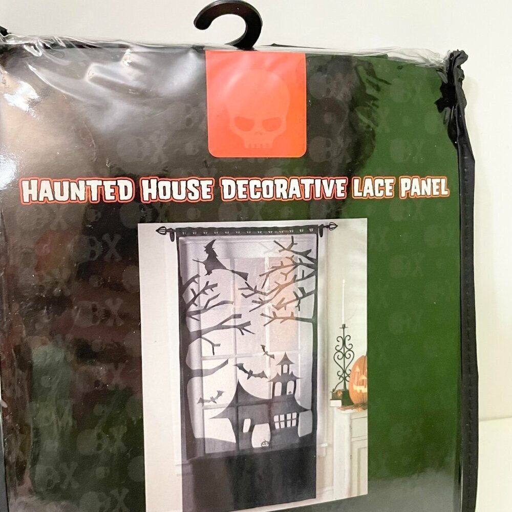 Spirit Haunted House Decorative Lace Panel Halloween - Picture 2 of 10